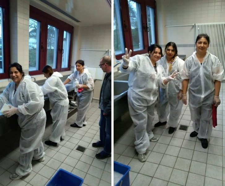 Hygienische Sonderreinigung in Schutzanzügen